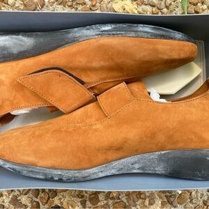 Arche Tan Suede Loafers